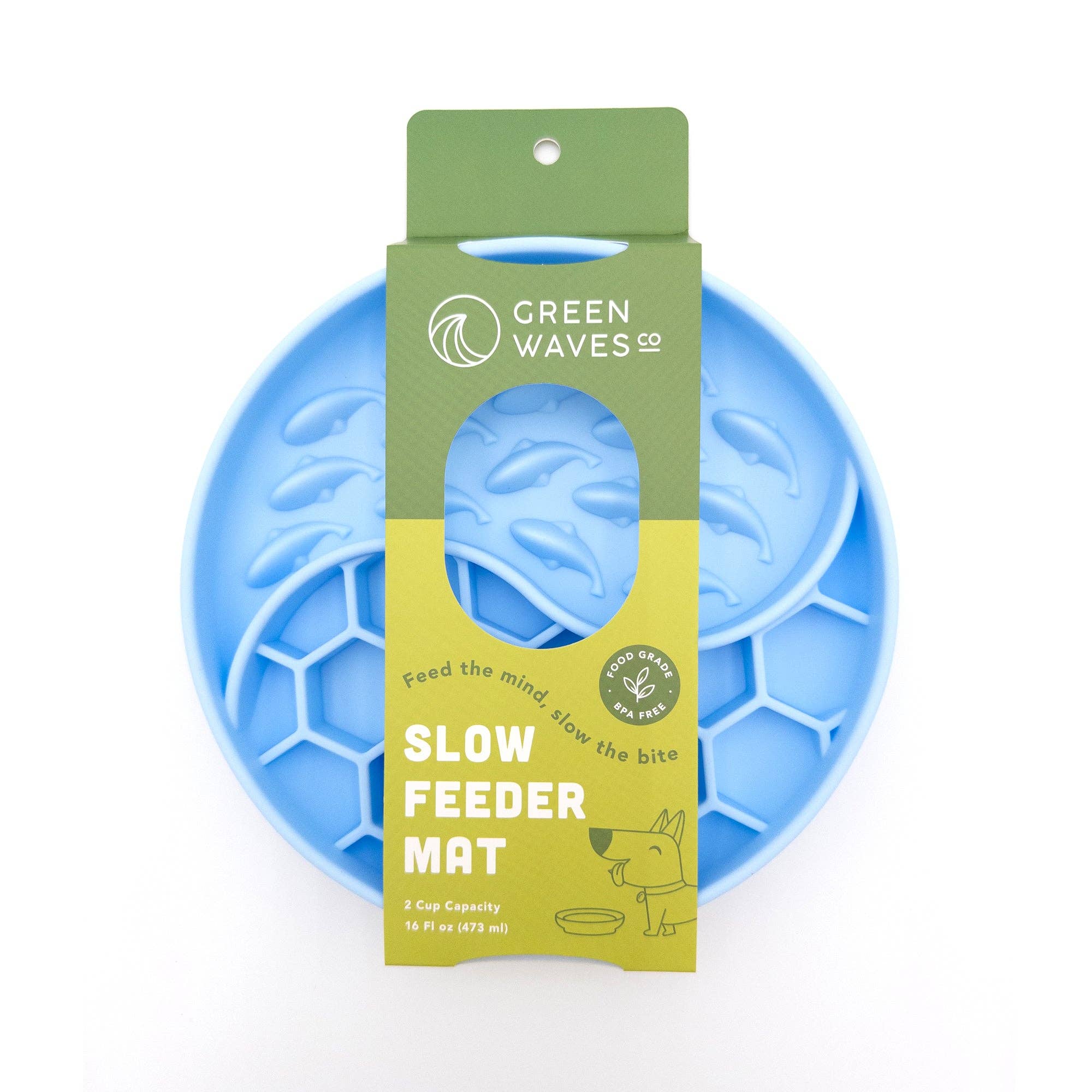 Green Waves Co. - Wholesale Pet bowl – Cat/dog - Slow Feeder Dog Bowl with Suction Base0