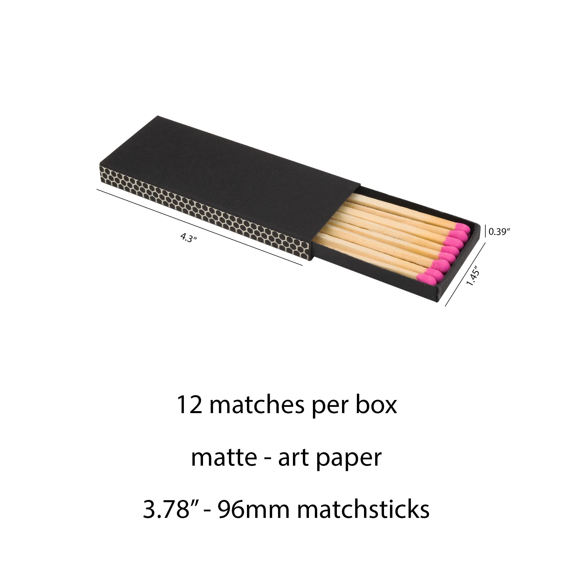 Chandler Studio - Wholesale Matches - 4" Inch Matchboxes - Matchsticks - Matches - Colorful2