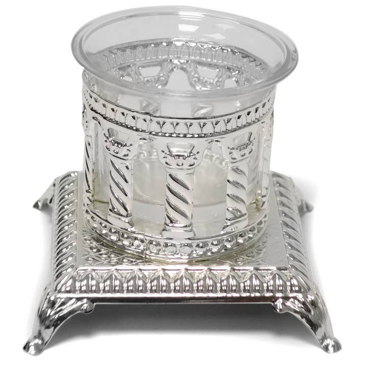 Suporte de Sal Design Palácio Real Prateado SLVR Único por atacado de A&M Judaica And Gifts