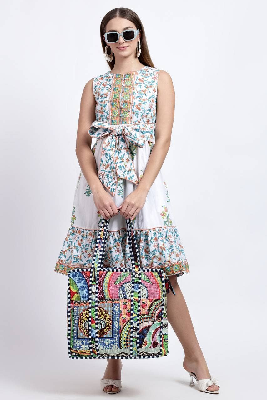 Hi Handmade - Wholesale Tote Bag - Women's - Cotton Tote Bag With Zip - Coachella8