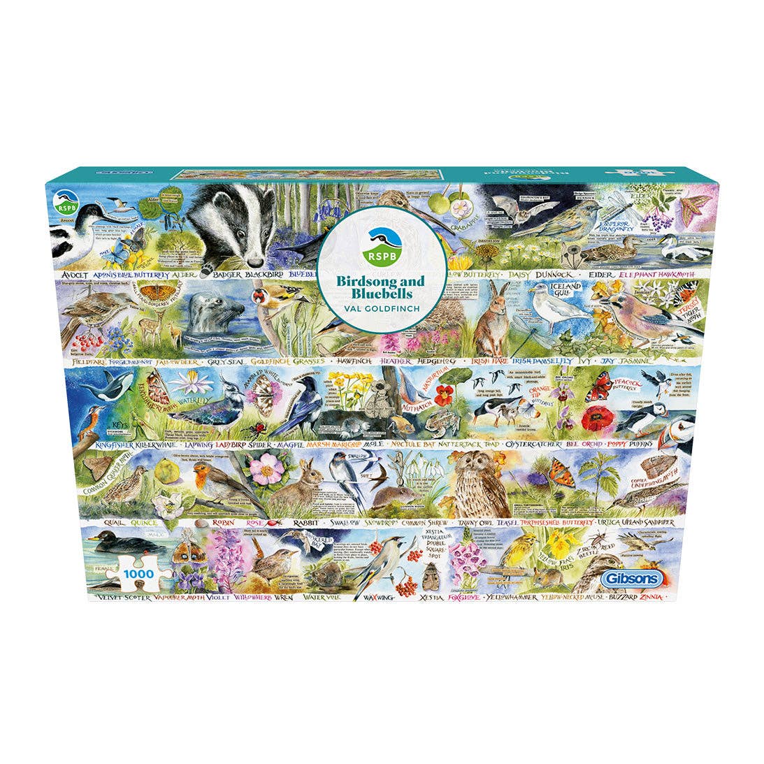 Gibsons Games Ltd – wholesale Puzzle – Adult – RSPB Birdsong & Bluebells 1000 Piece Jigsaw Puzzle6
