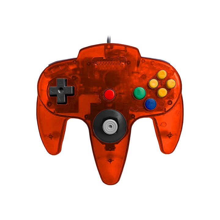 Brand Orange Nintendo 64-controller i ildorange fra Old Skool for engroshandel på Faire1