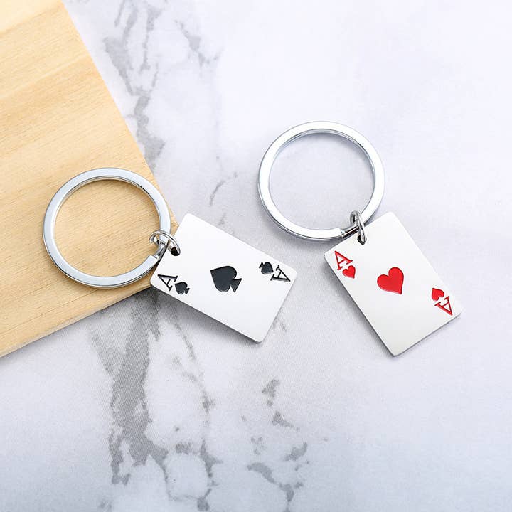 Creative Playing Cards Spade Keychain and other Purchase Wholesale spade. Free Returns & Net 60 Terms on Faire trending on Faire.