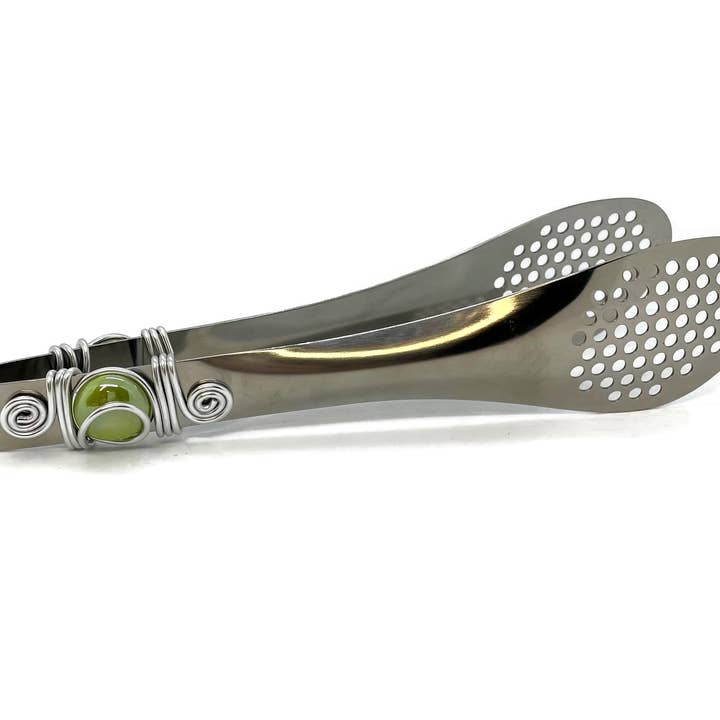 Beaded Salad Tong, Vegetable Serving Utensil for wholesale by Swiddles Inc