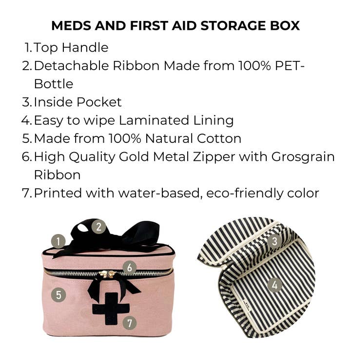 Bag-All – wholesale Första hjälpen-kit – Förvaringslåda för läkemedel och första hjälpen, rosa/rodnad