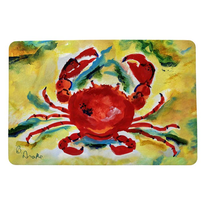 Rock Crab Door Mat for wholesale by Betsy Drake Interiors