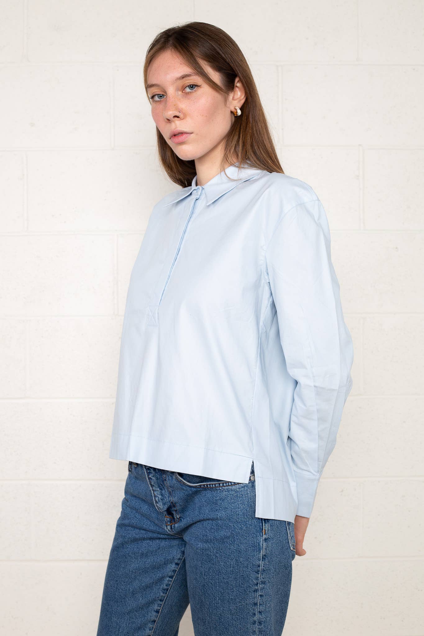 NLT - Wholesale Button Down Shirt - Women's - Louie Top1