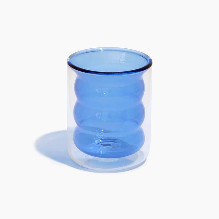Poketo - Wholesale Drinking Glass/Cup - Double Wall Groovy Cup