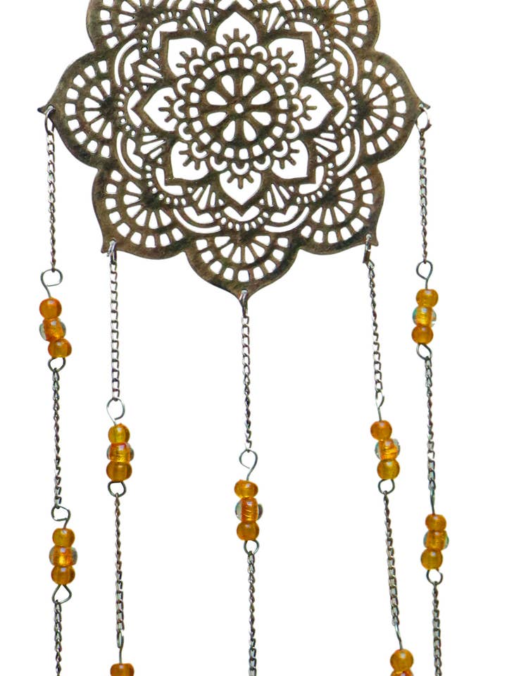 Iron Bell Chimes - Mandala 8"x30" for wholesale by Jafsons International