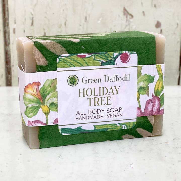 Holiday Tree Natural Handmade Bar Soap - Christmas for wholesale by Green Daffodil Bath & Body