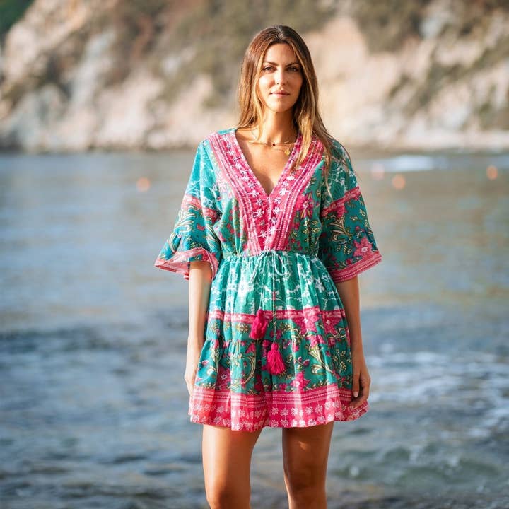 Isla Bonita By SIGRIS Abito Corto Guadalupe 35320 per la vendita all'ingrosso da parte di Isla Bonita By Sigris