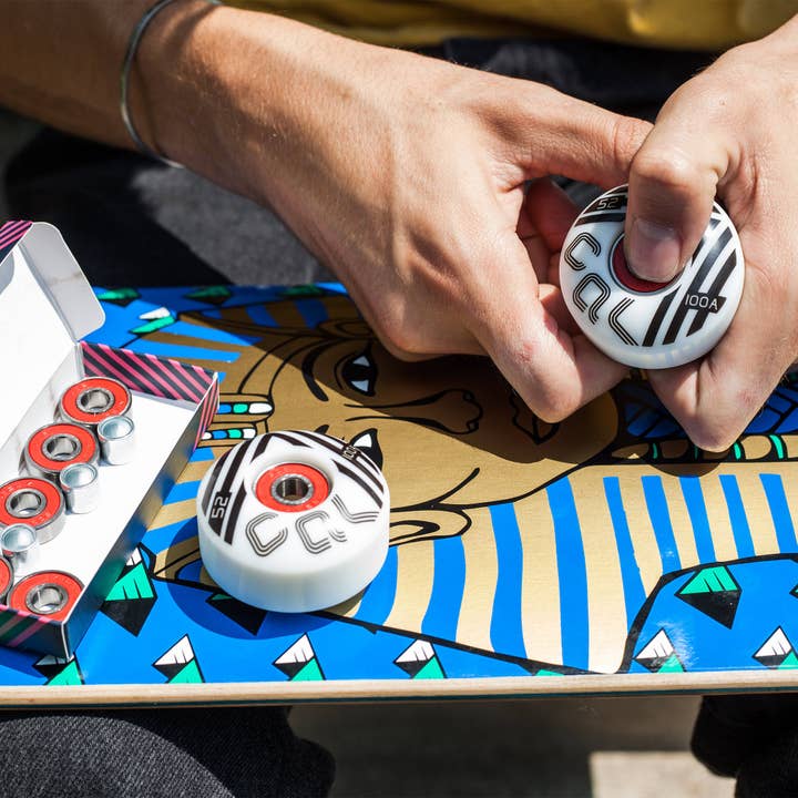 Cal 7 - Wholesale Sporting accessories - Skateboard Setup Combo | Matte Black Trucks & 100A Wheels7