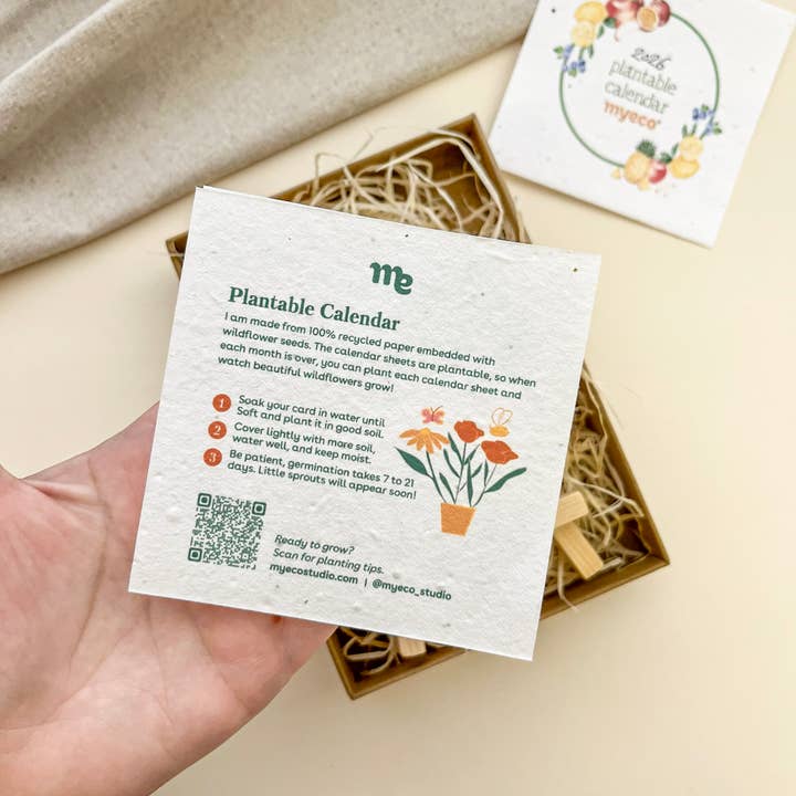 Myeco – Engroshandel Kalender – 2026 Plantbar Kalender - Øko Tips2