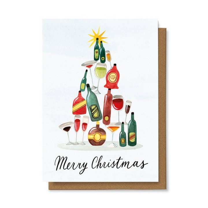 Carte de sapin de Noël 4X6 pour la vente par Chaukiss