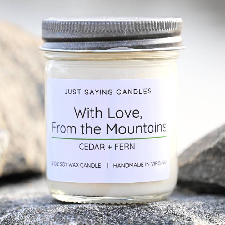 Avec amour, des montagnes pour la vente par Just Saying Candles