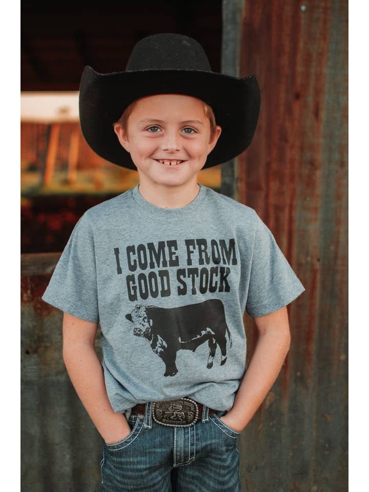 Ruby’s Rubbish - Wholesale Screen Printed T-Shirt - Kids - I Come From Good Stock | Kid's T-Shirt | Ruby’s Rubbish®1