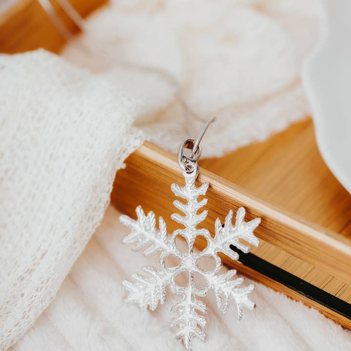 House of Morgan Pewter – Großhandel Schmucksets – Snowflake Jewelry - Ohrringe - Halskette - Geschenkbox8