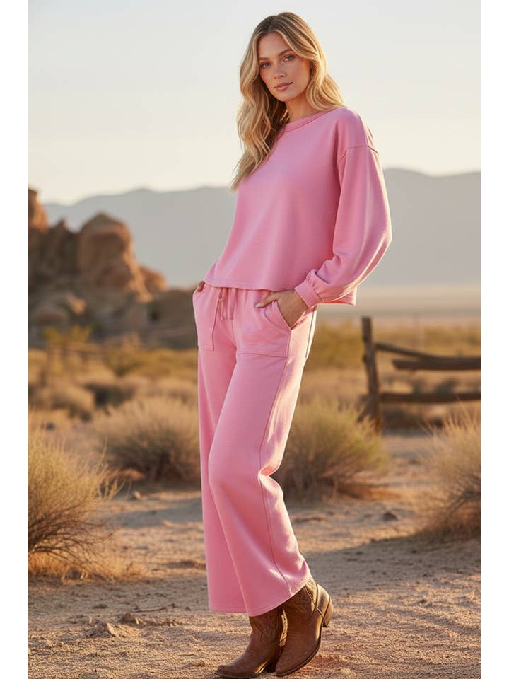 Sewn and Seen - Wholesale Lounge Set - Women's - SCUBA TOP AND PANT SETS3