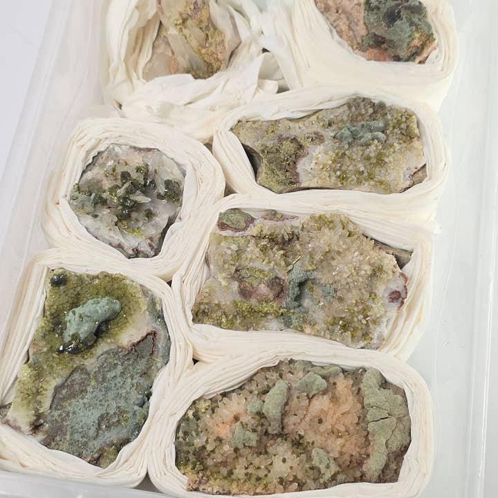 Epidote & Quartz 7pcs ~ Bulk Mineral Specimens ~ Crystals and other Purchase Wholesale ep0349. Free Returns & Net 60 Terms on Faire trending on Faire.