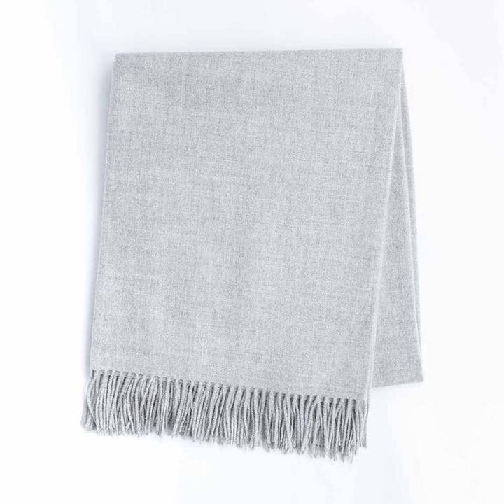 Alpaca Throw - Light Gray for wholesale by Cocún