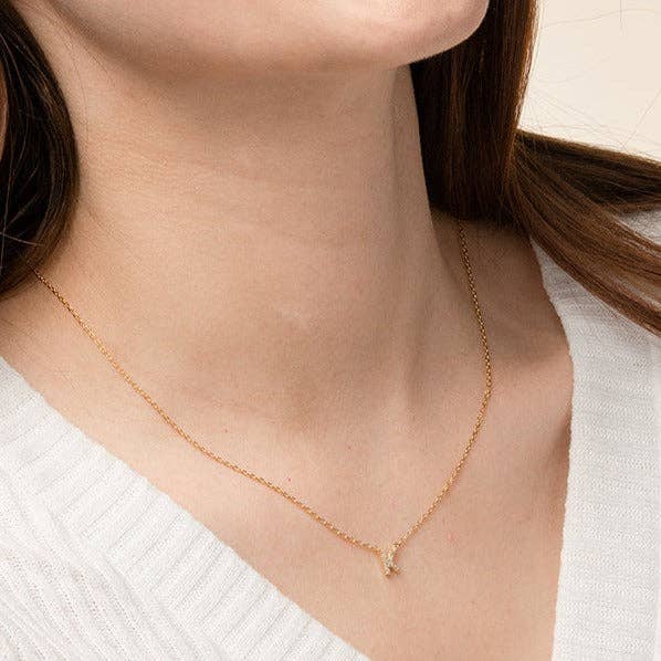 Bearfruit Jewelry - Wholesale Pendant/Charm Necklace - Crystal Initial Necklace38