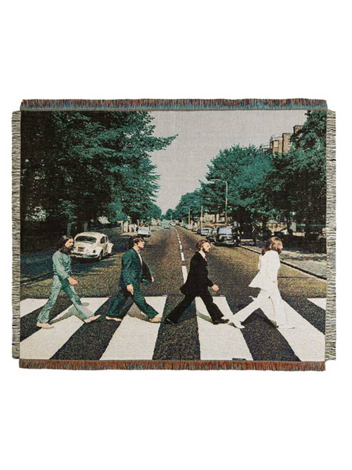 Retro Artistieke Beatles Abbey Road Zachte Deken DP25F922 voor wholesale door Dipped Shop