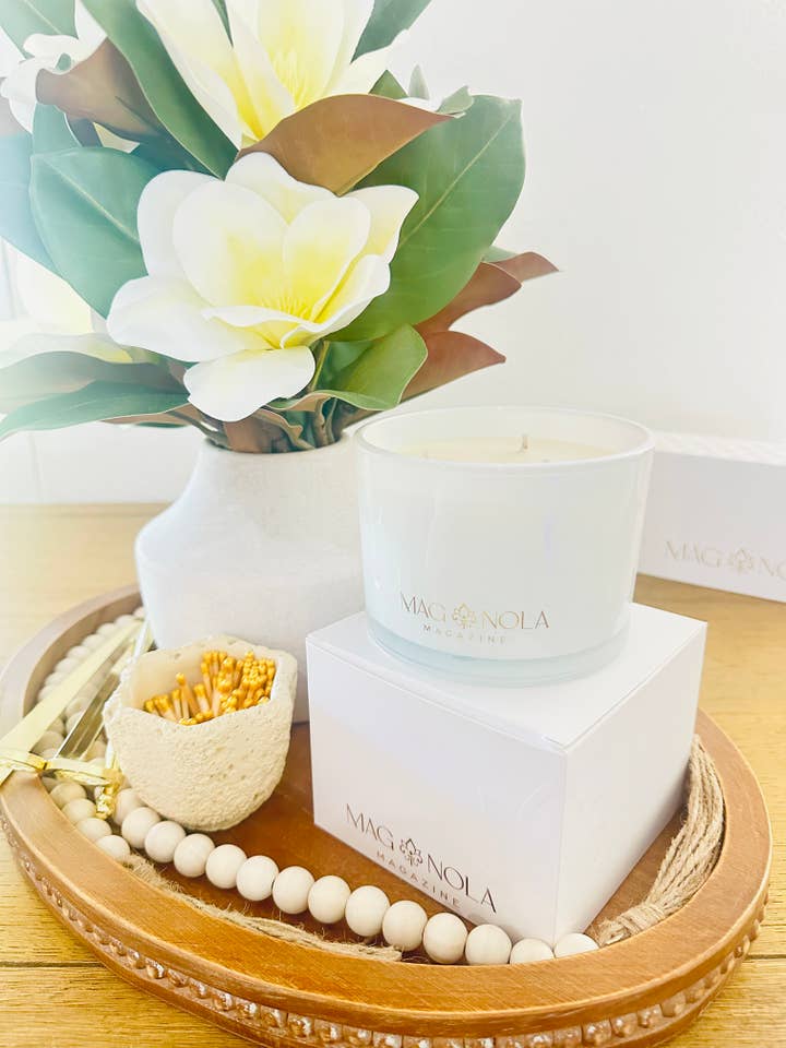 Magazine 14 oz Candle for wholesale by MagNola Designs