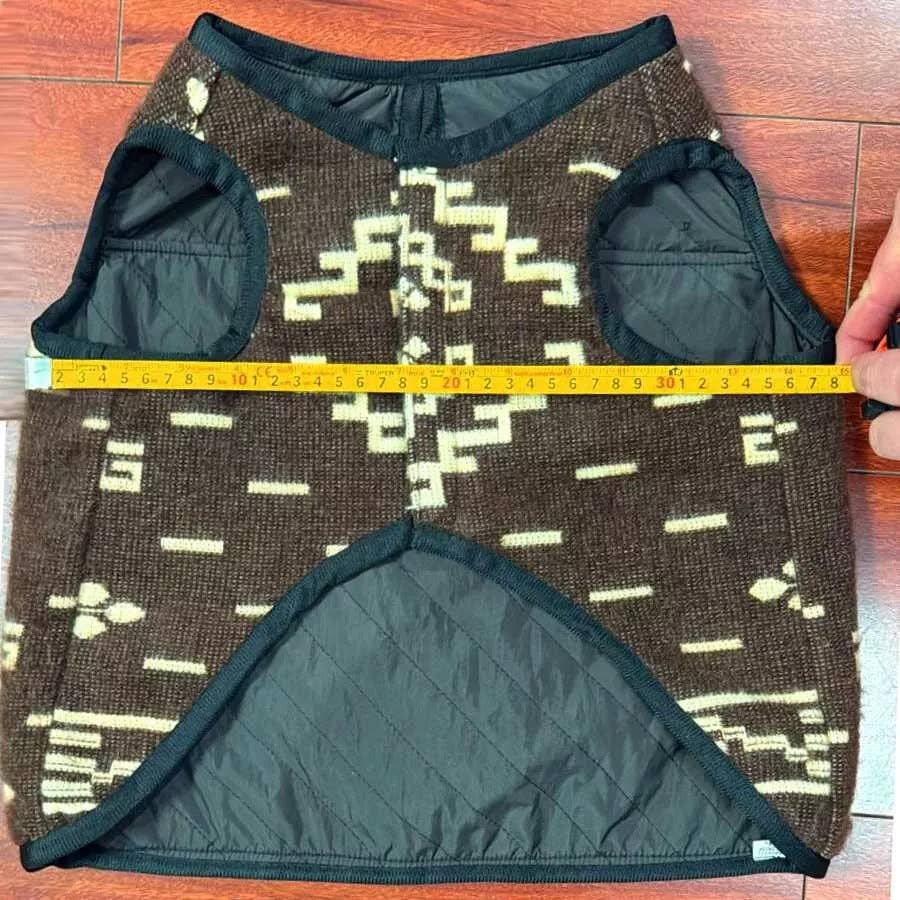 ECUALAMA – Poncho para cão - Cão por atacado – Poncho de cão inspirado em Clint Eastwood - Réplica de manta serape de cowboy de lã alpaca artesanal para cães - castanho7