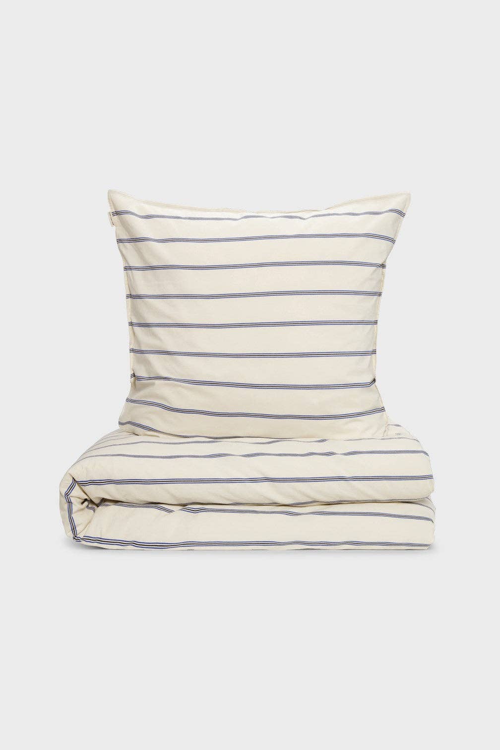 ecru blue moonless bed linen stripe for wholesale on Faire
