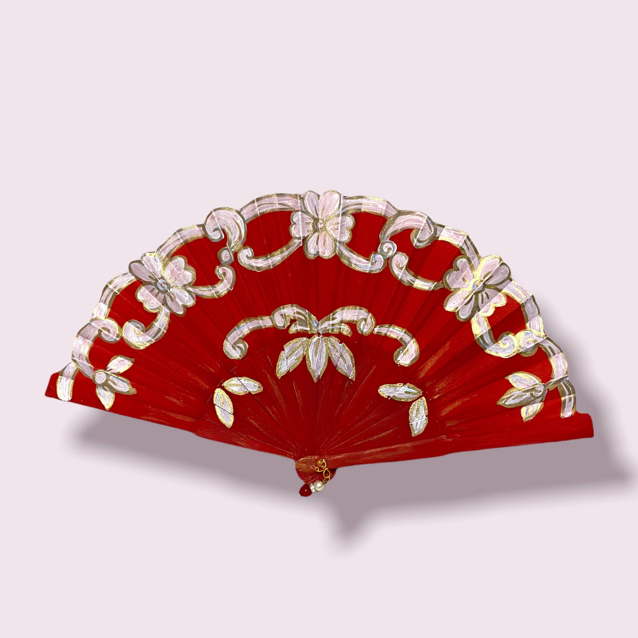 Arte e sfizio - Wholesale Handheld Folding Fan - Hand painted fans in fabric and wood3