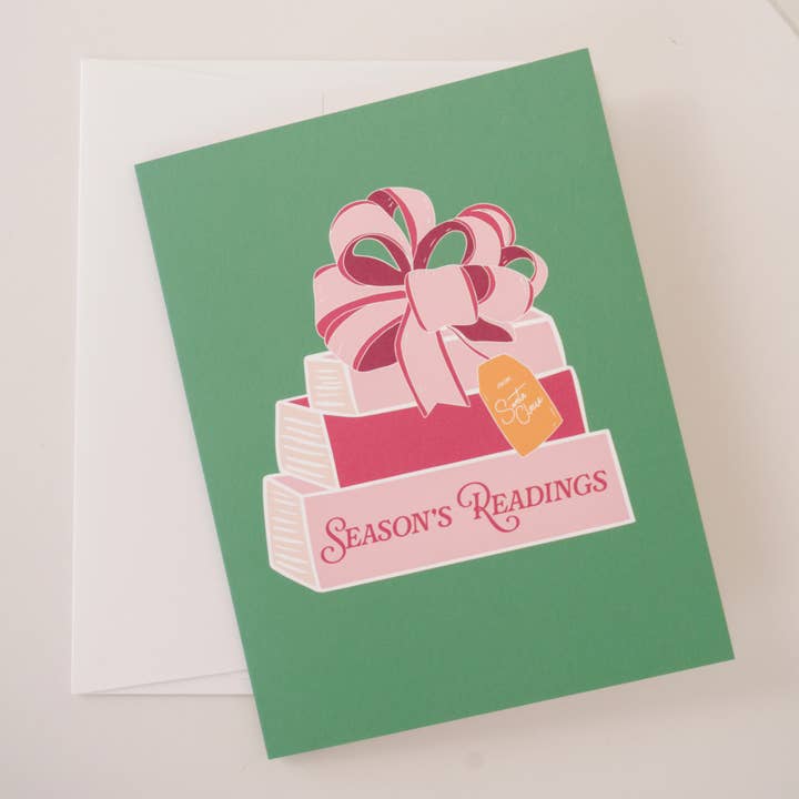 Season's Readings Holiday Greeting Card for wholesale by Daisy Market Co. by Kelsey Haver Designs