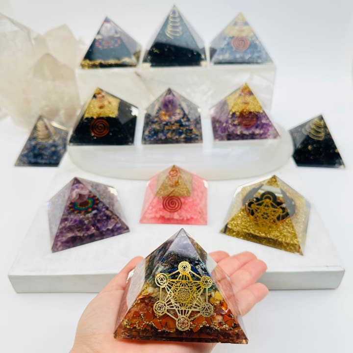 Rock Paradise - Wholesale Spiritual Stone/Crystal - Orgone Crystal Pyramid