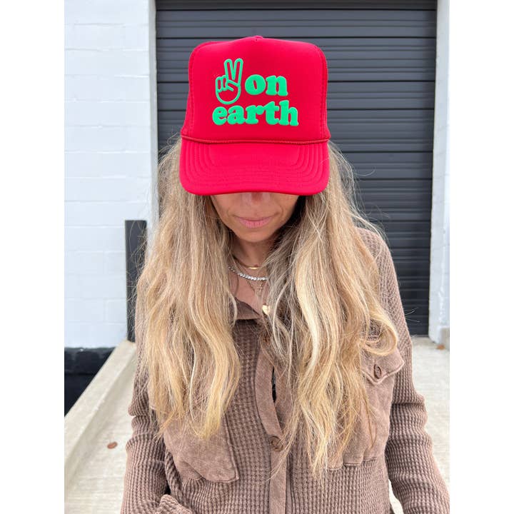 Ascot + Hart - Wholesale Trucker Hat - Women's - Peace on Earth Trucker3
