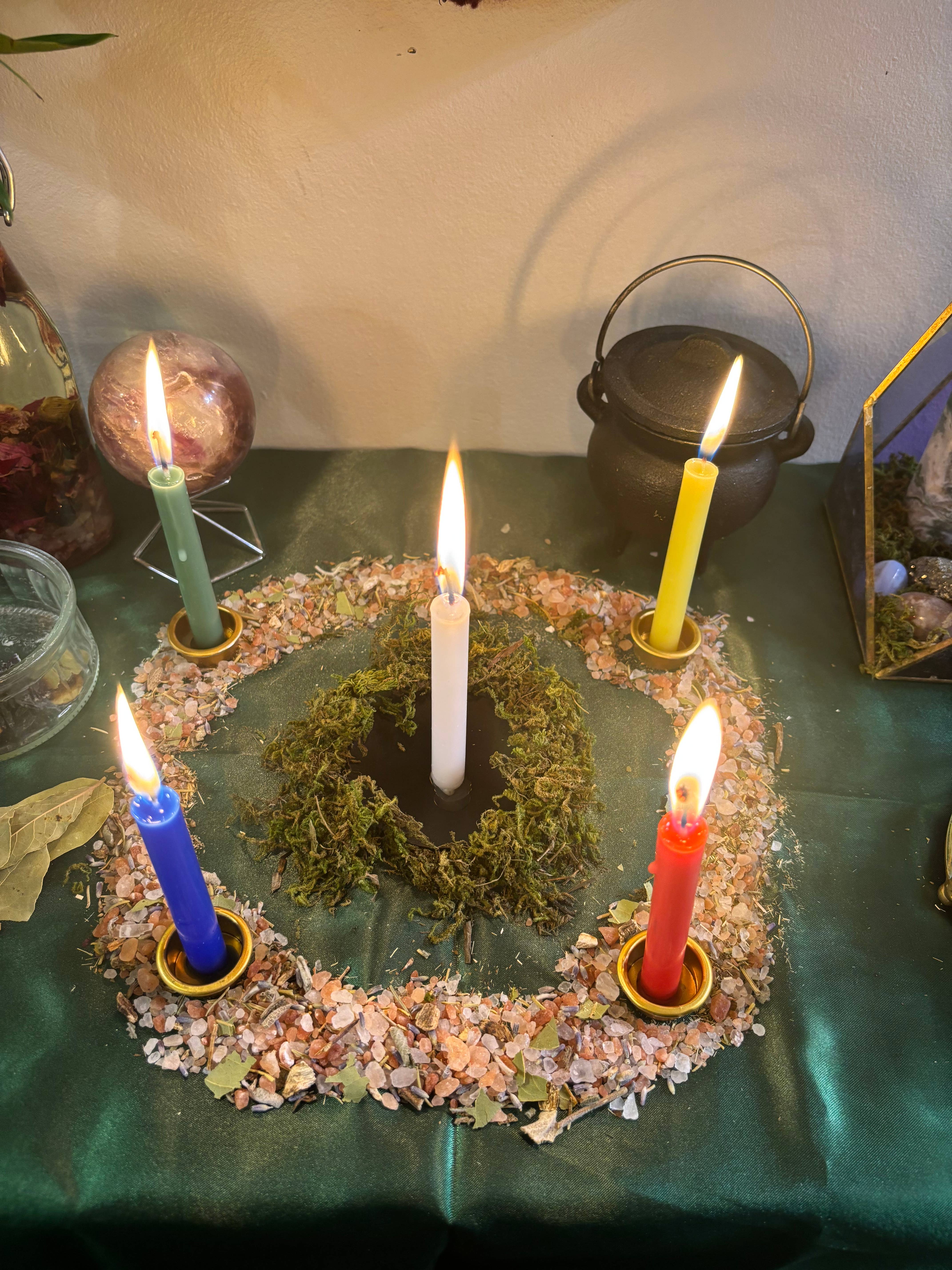 Mystic Rituals – wholesale Meditationsprodukter – Imbolc-altarsats – Elemental Circle6