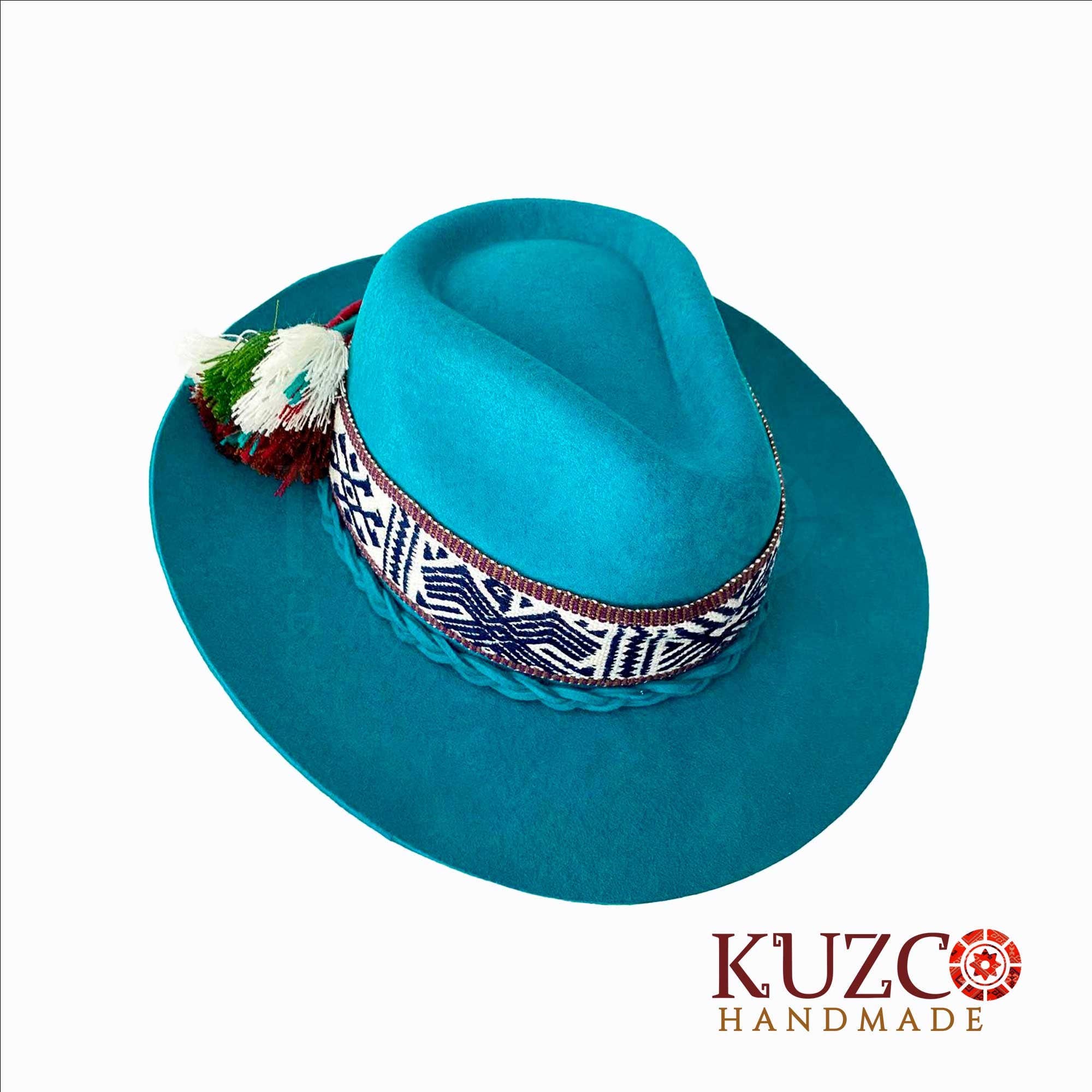 KuzcoHandmade - Wholesale Fedora - Women's - Cream & White Women's Fedora Hat with Inka-Q'ero Band7