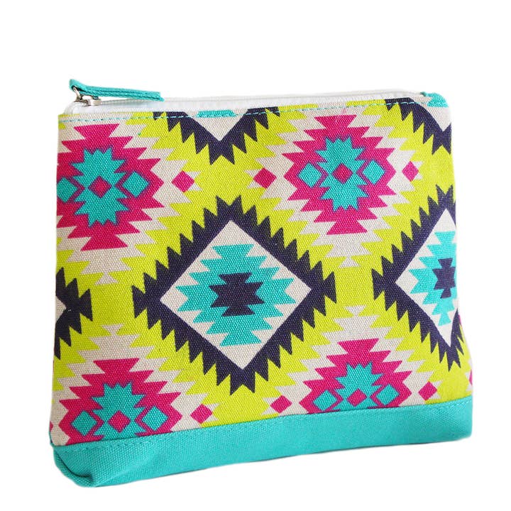 Pink and Green Meg Beach Bag for wholesale by Pink Lemon