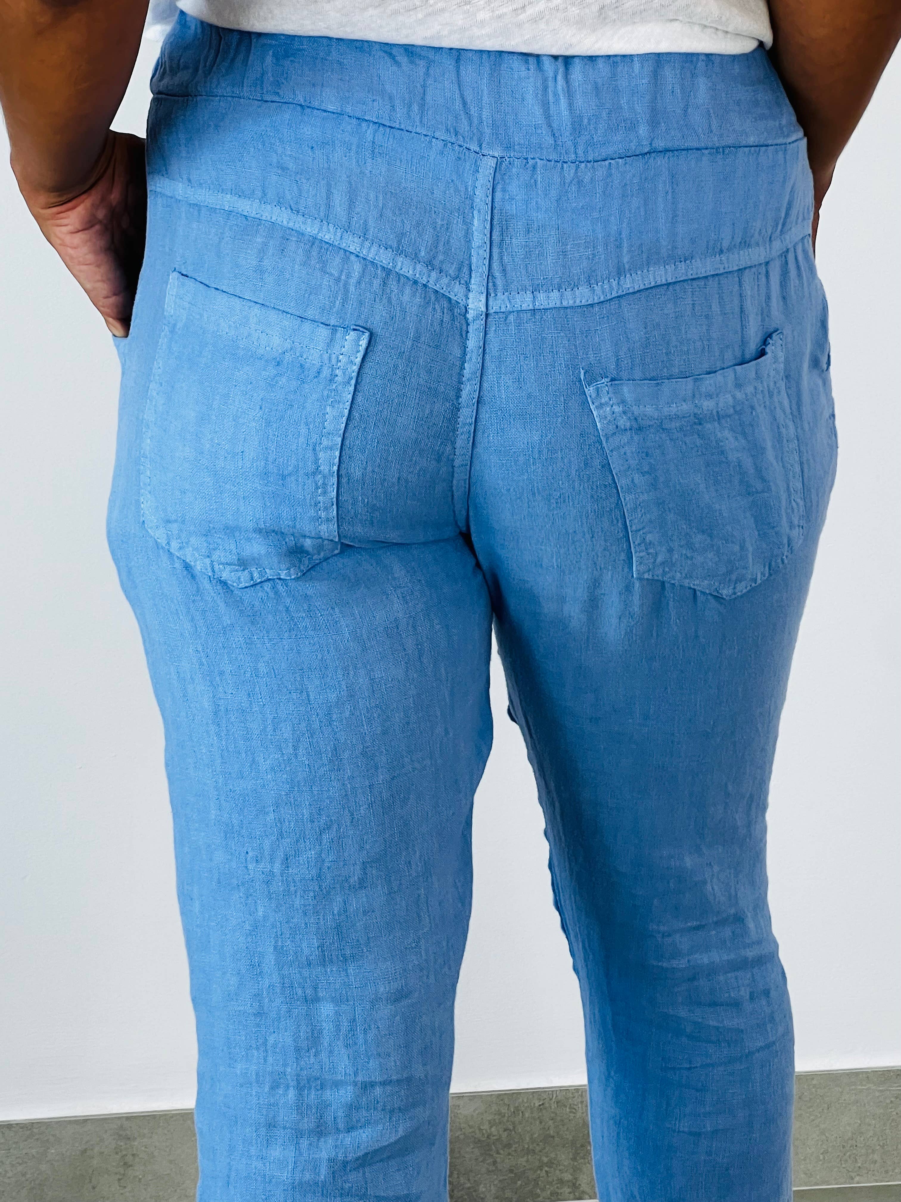 Linen & More - Wholesale Broek - Dames - REF 88433 linnen piratenbroek 100%9