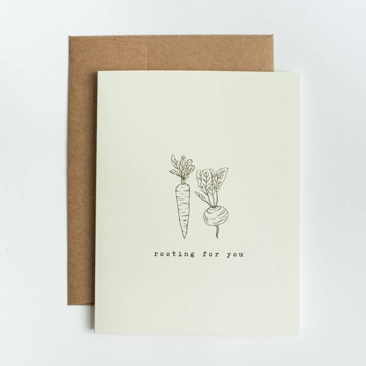Encouragement Greeting Card - Rooting for You for wholesale by Cardinal Farmhouse
