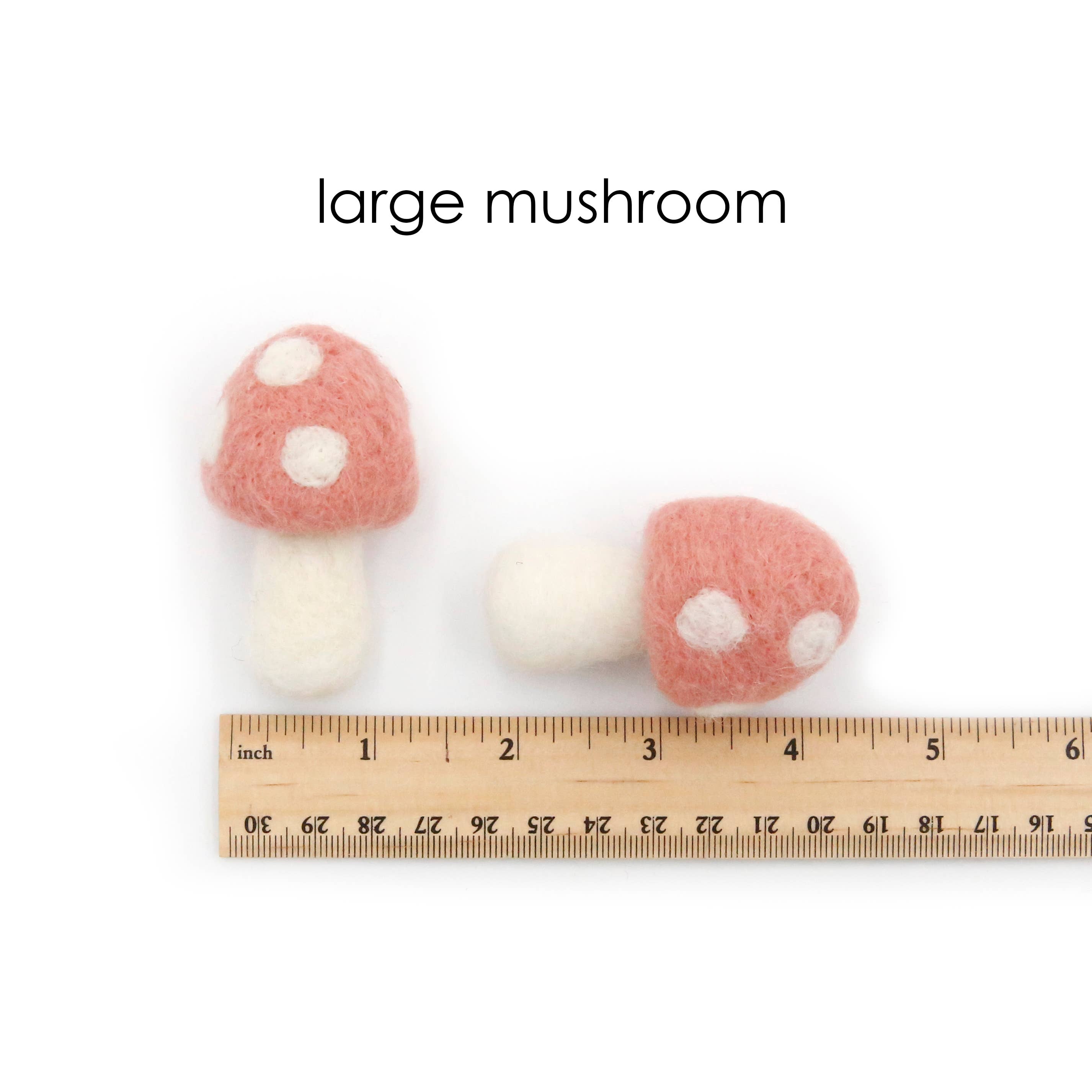The Felt Pod - Wholesale Decorative Tabletop Object - Felt Mushroom - Mini6