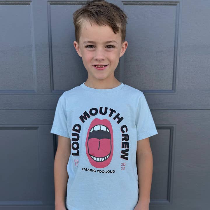 Loud Mouth Crew Graphic Tee Kids for wholesale by Talking Too Loud Apparel