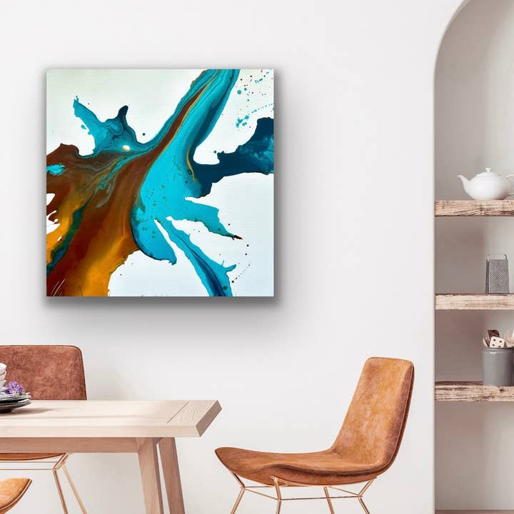 ARMONIA IN MOVIMENTO - Dipinto Originale, Dimensione Media per la vendita all'ingrosso da parte di BLUE FEATHER BY PAT