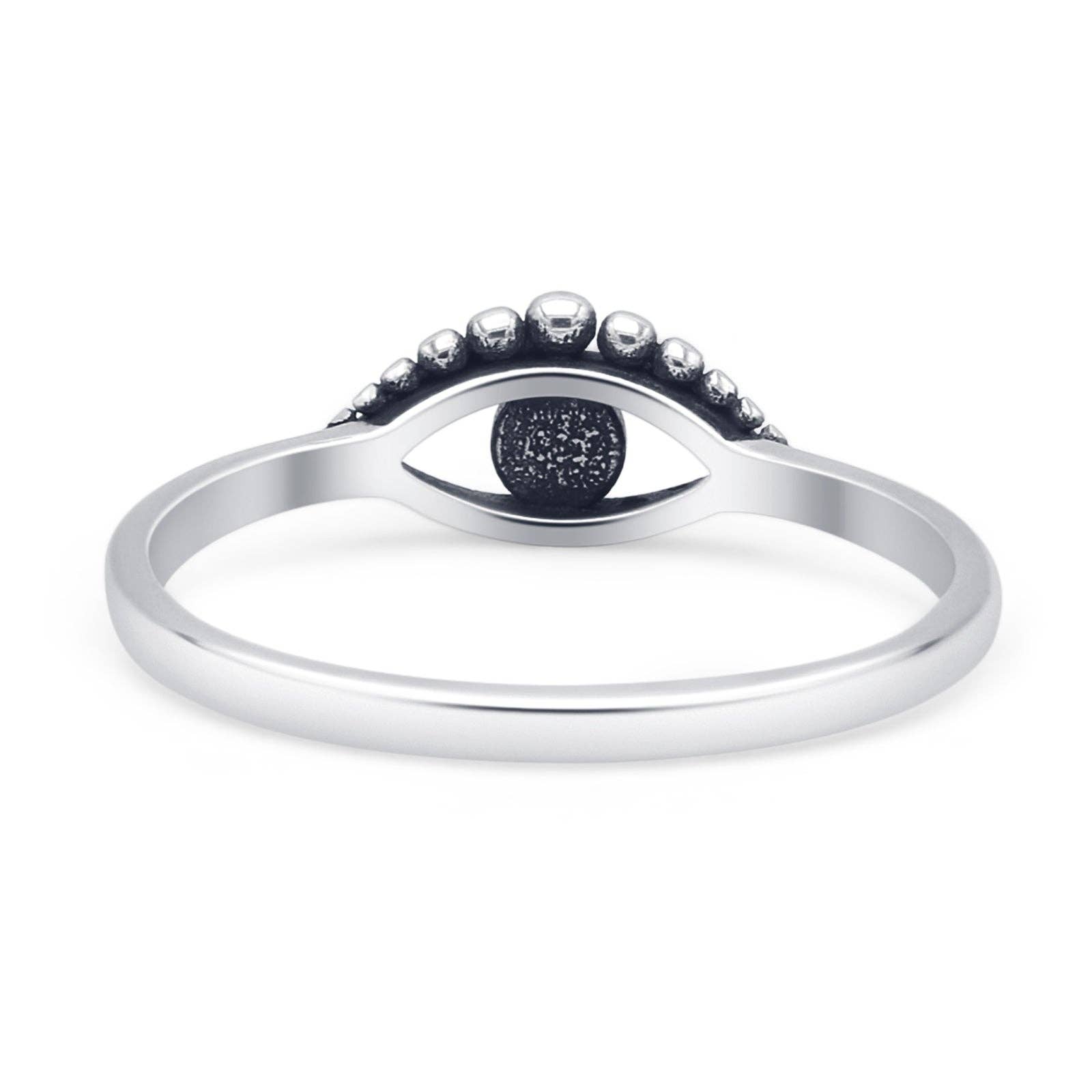 Månesten Rund månesten onde øje ring oxideret for engroshandel på Faire2