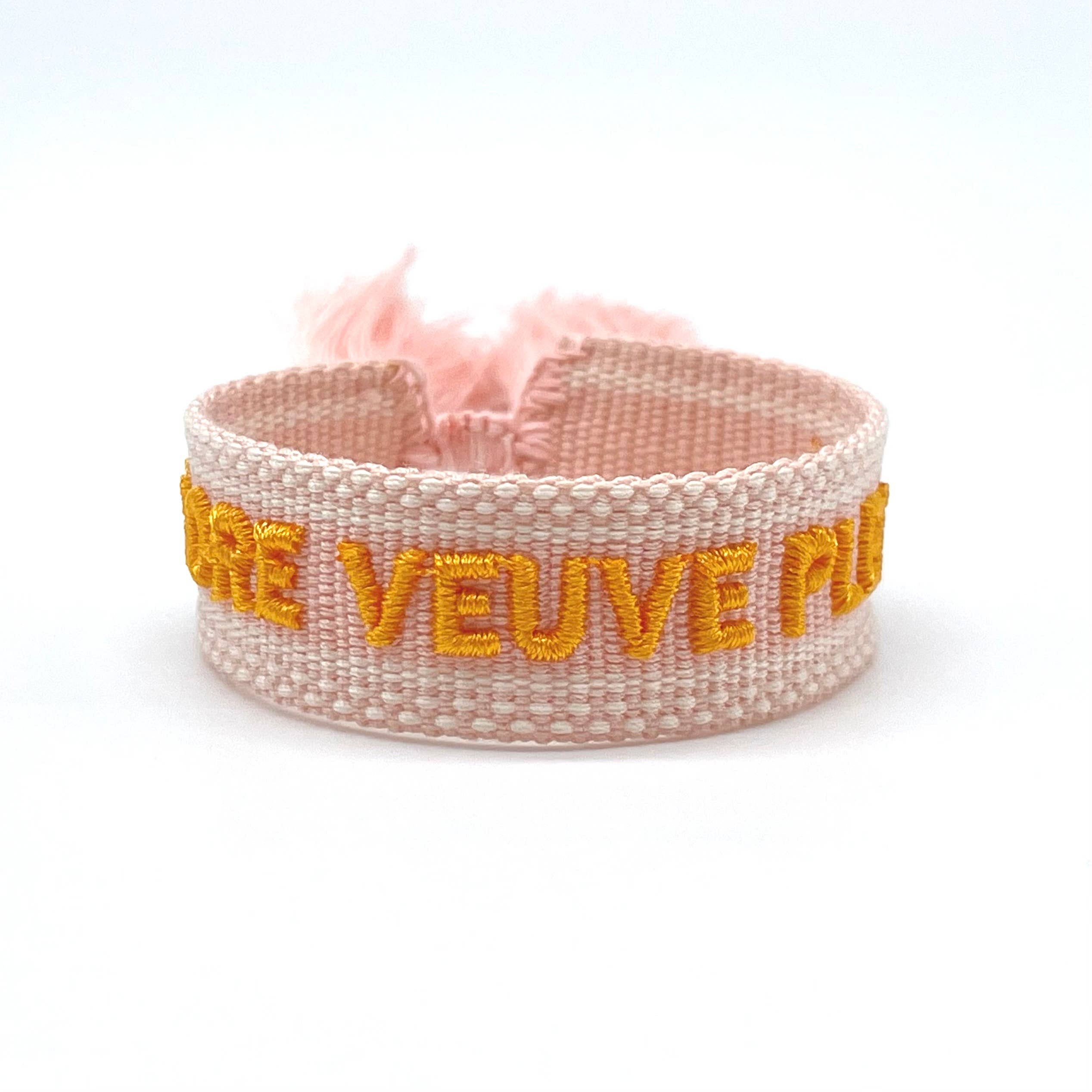 Parsley & Pepper - Wholesale Woven/Braided Bracelet - MORE VEUVE PLEASE Statement Bracelet woven, embroidered