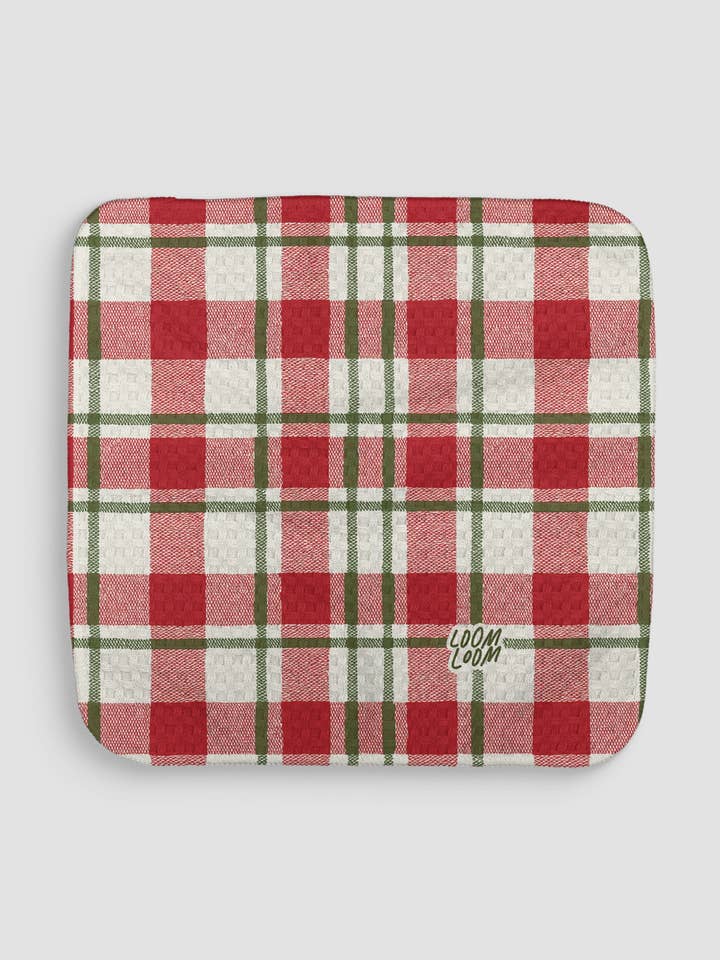 Torchon en flanelle de Noël pour la vente par Loom Loom