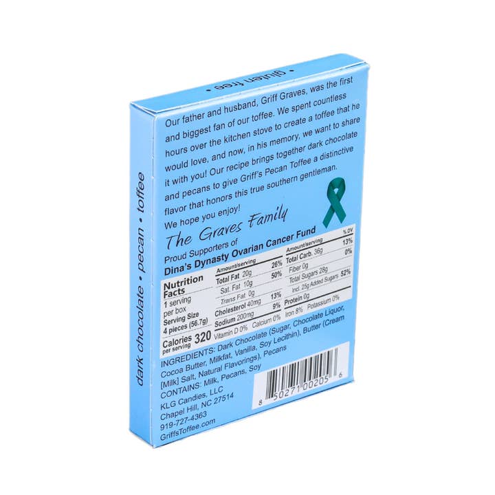 Griff's Toffee - Wholesale Toffee - Griff's Pecan Toffee - 2oz Dark Chocolate Toffee8
