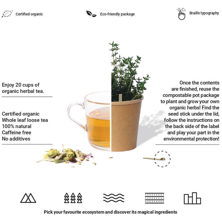 rhoeco - fine organic goods - Wholesale Health/Detox Tea - Drink it, Plant it - Organic Herbal Tea Blends15