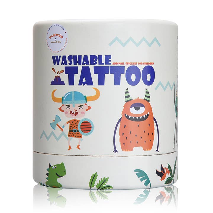 Hape Toys - Wholesale Temporary Tattoo - Kids - Flower Monaco Washable Tattoos Monsters & Robots0