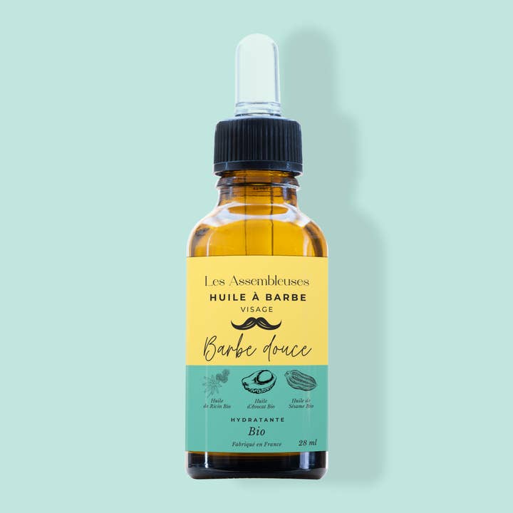 Aceite suave para barba - Tamaño para reventa - 28 ml - Orgánico para venta al por mayor de Les Assembleuses