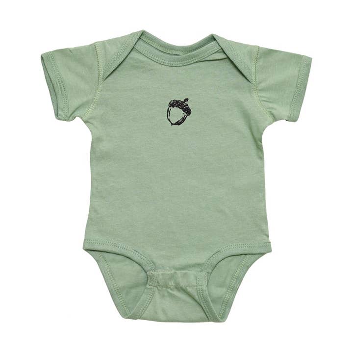 Baby Onesie - Acorn for wholesale by Cinder + Salt