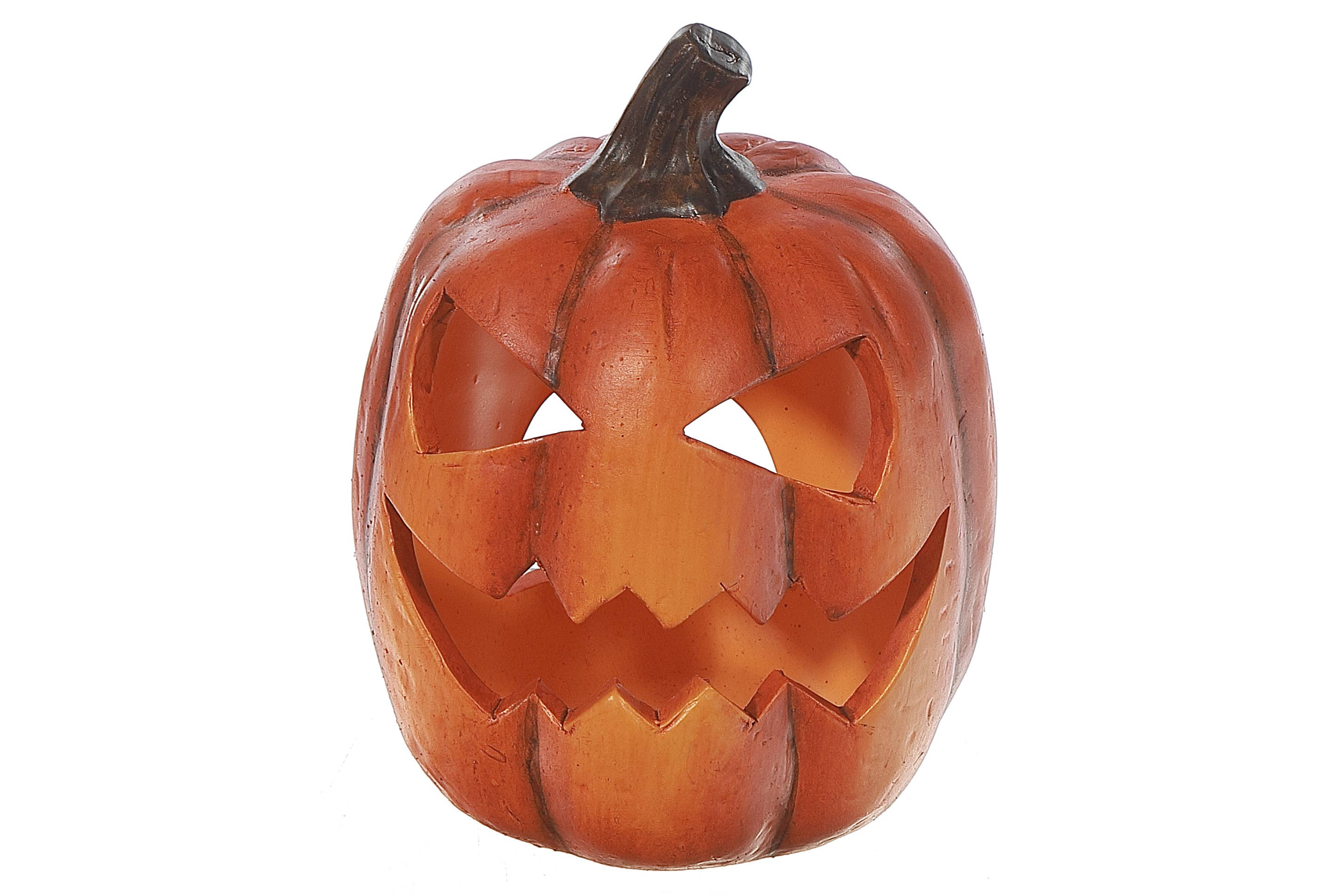 IH Casa Decor - Wholesale Candle Holder - TERRACOTTA PUMPKIN TEA LIGHT HOLDER